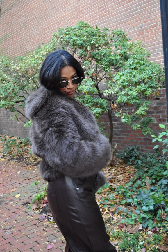 Brown Faux Fur Jacket