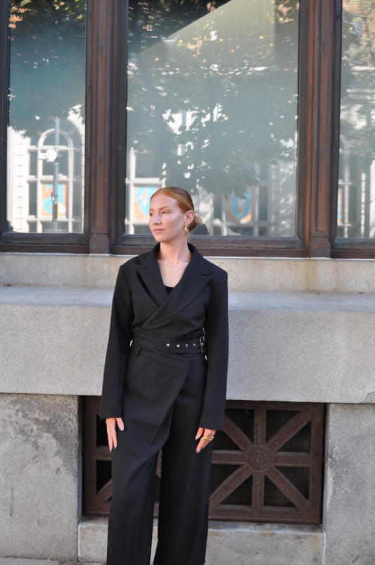 Black Tailored Trousers (part of a set)