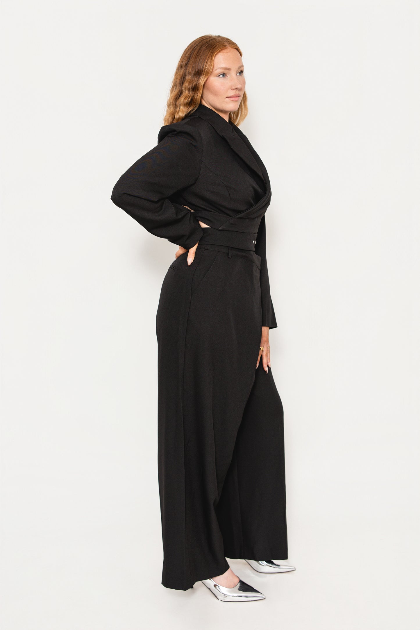 Black Tailored Trousers (part of a set)