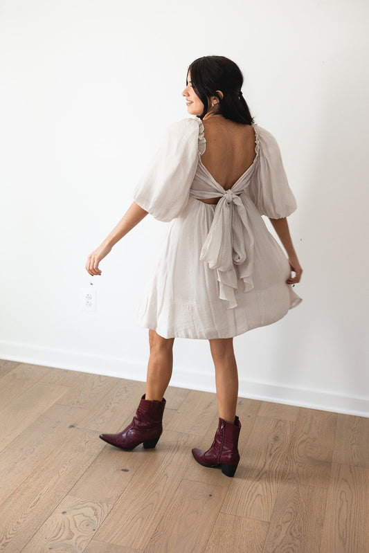Naomi Back Bow Dress