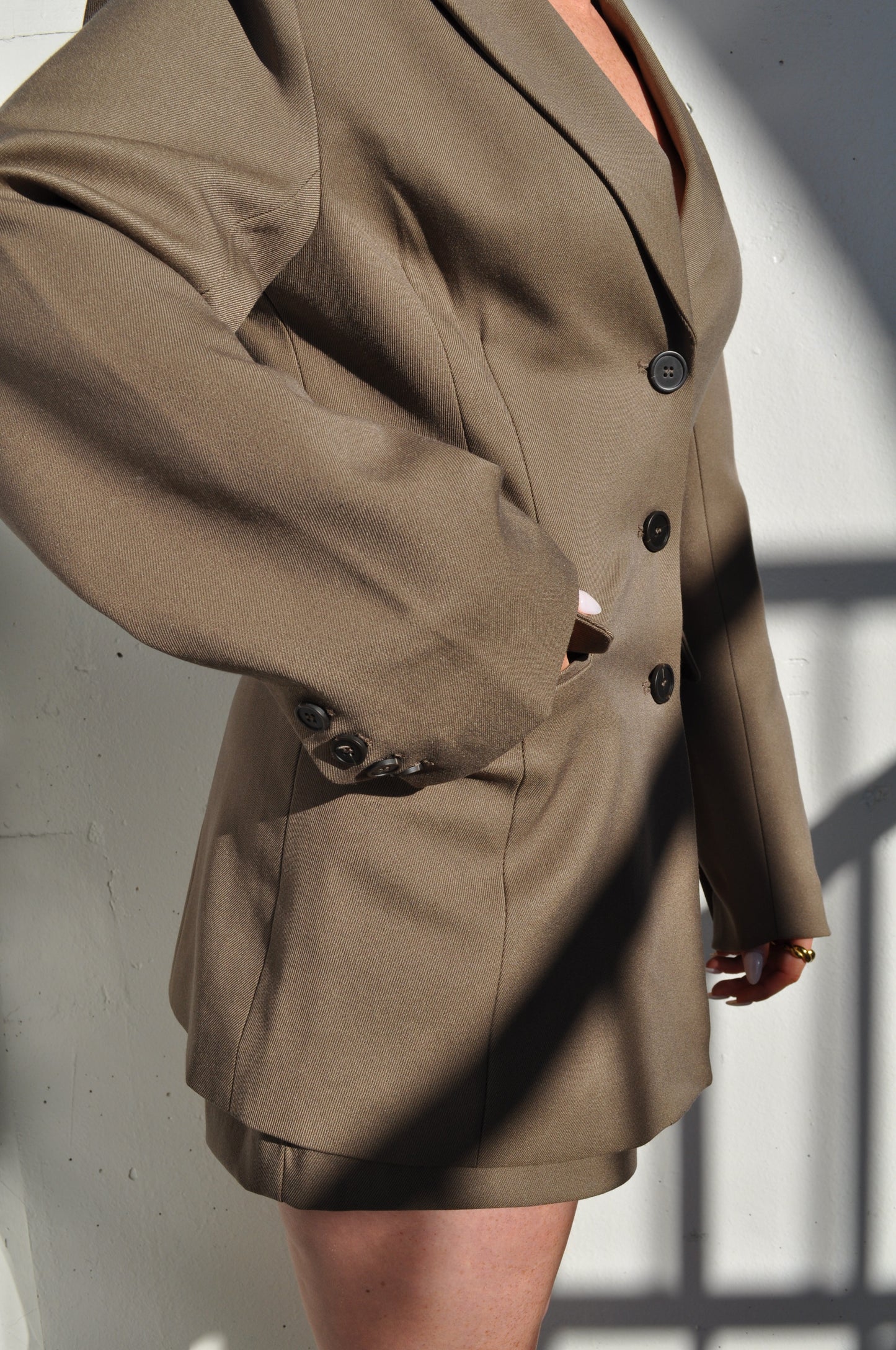 Mocha Tweed Blazer (part of a set)