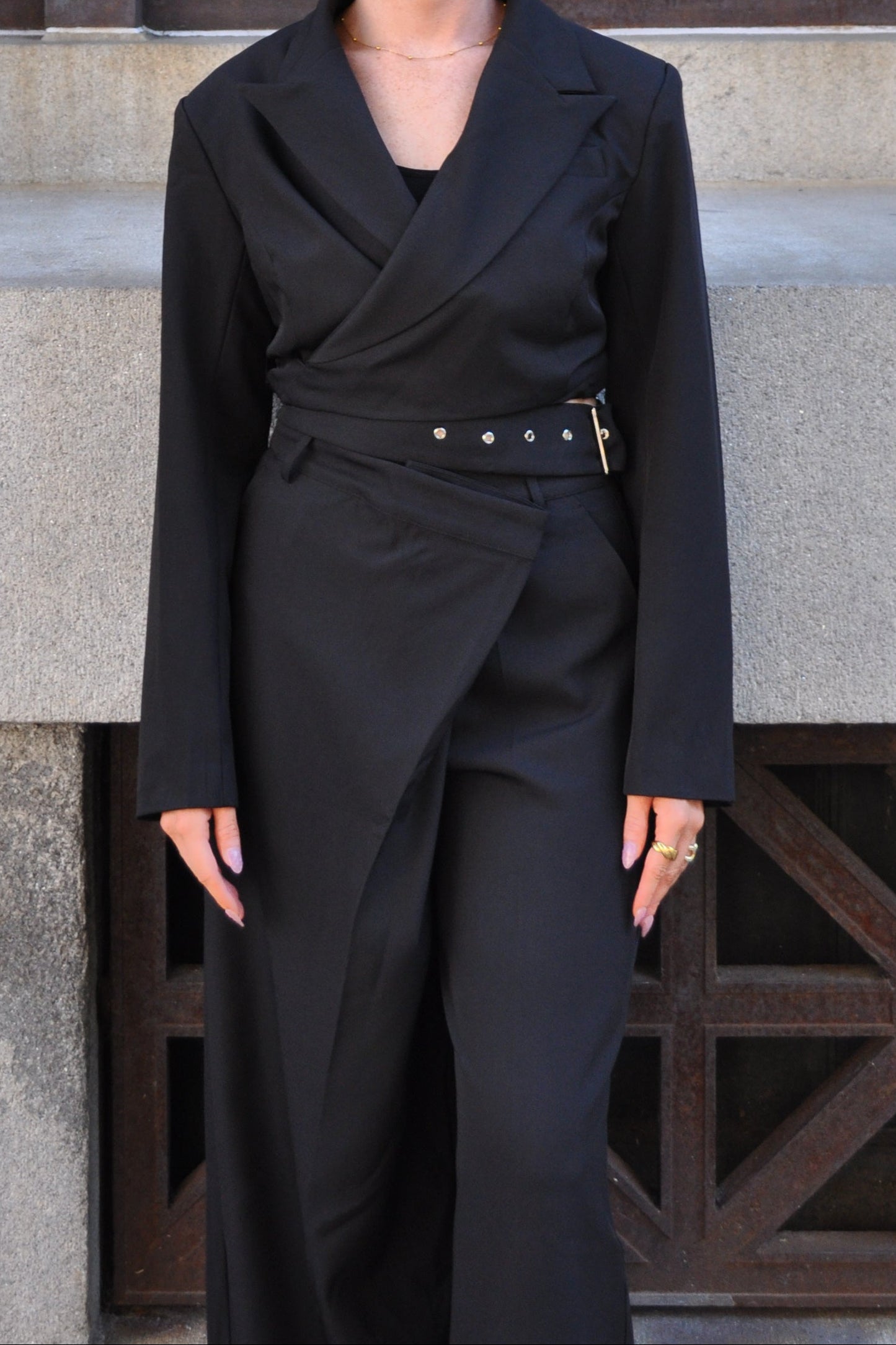 Black Tailored Trousers (part of a set)