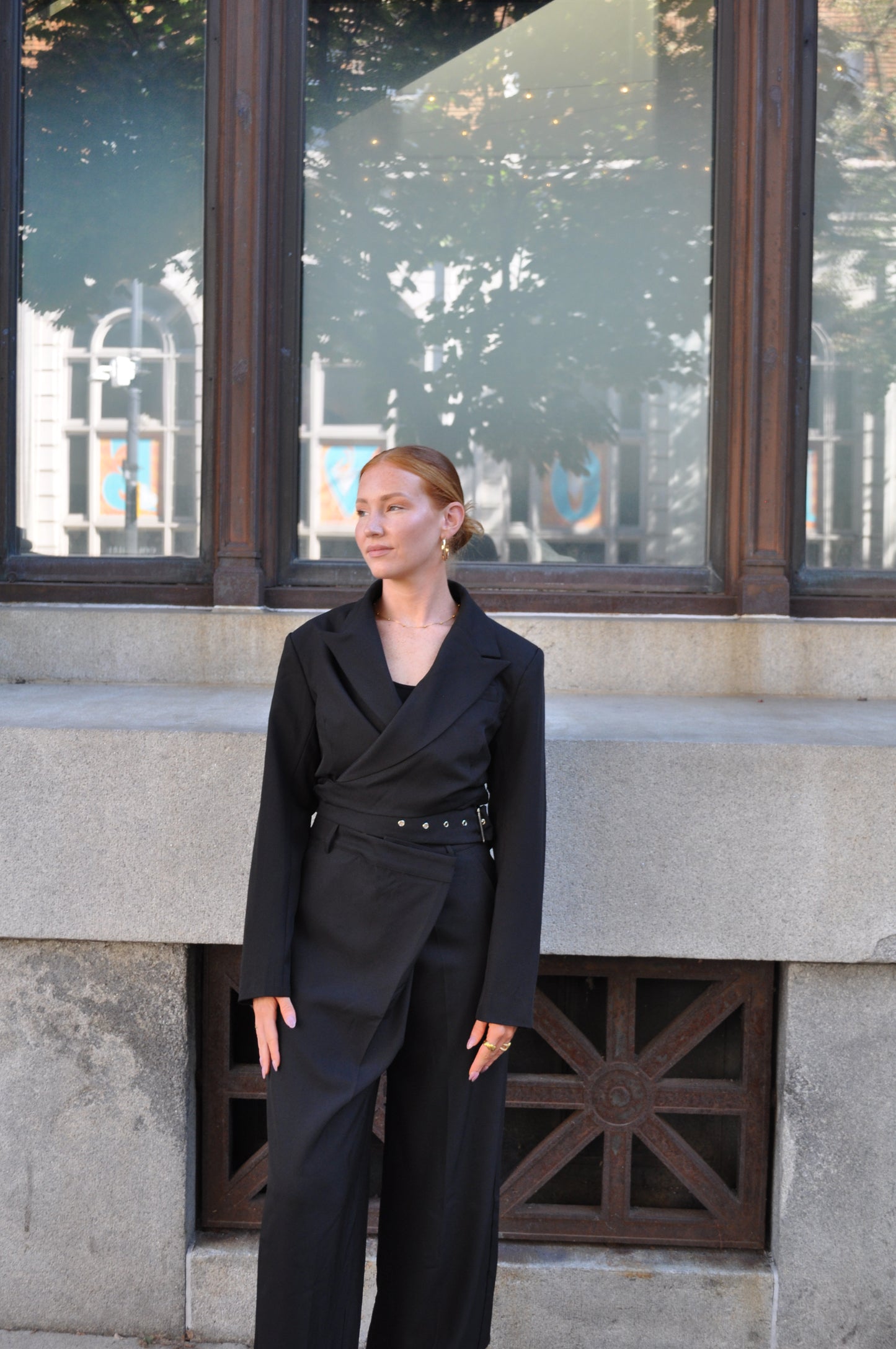 Black Tailored Trousers (part of a set)