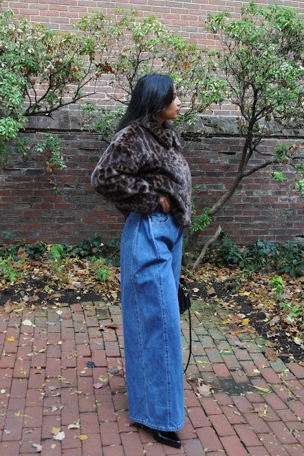 Leopard Faux Fur Jacket