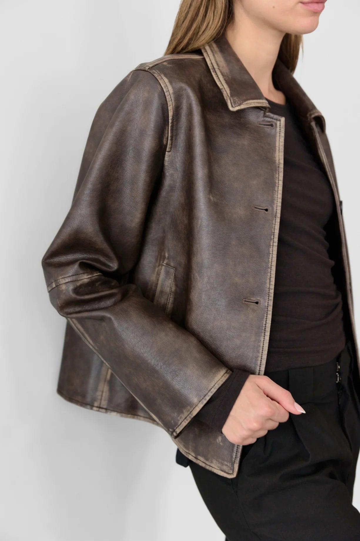 Chloe Vegan Leather Jacket