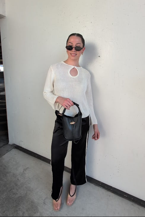 Blaire Satin Track Pants