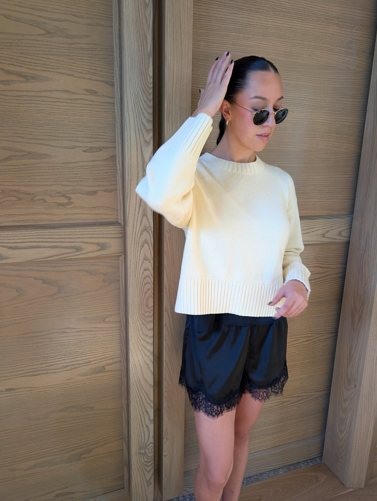 Miranda Satin Lace Shorts