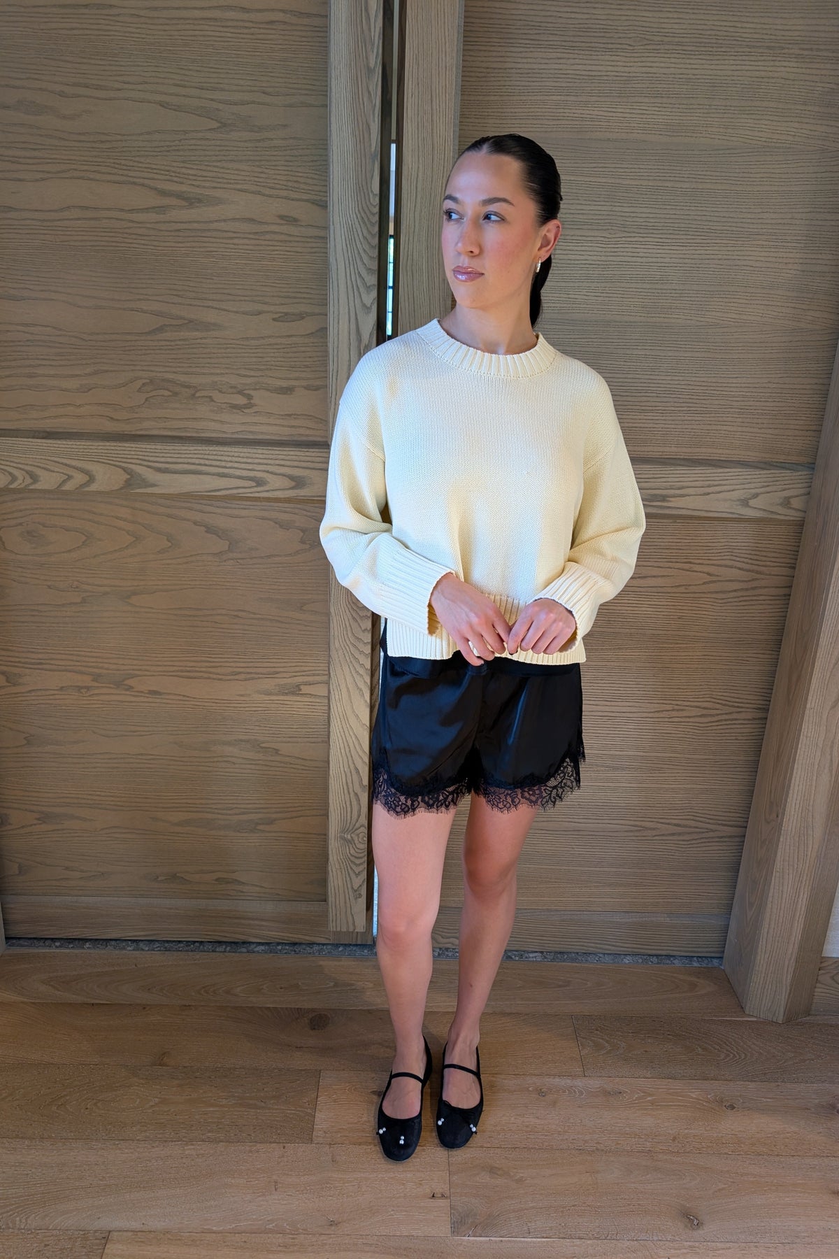 Miranda Satin Lace Shorts