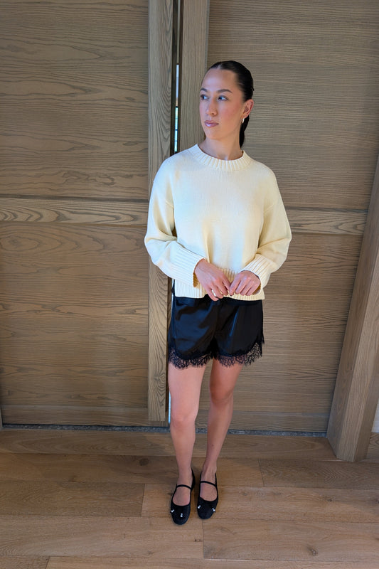 Miranda Satin Lace Shorts